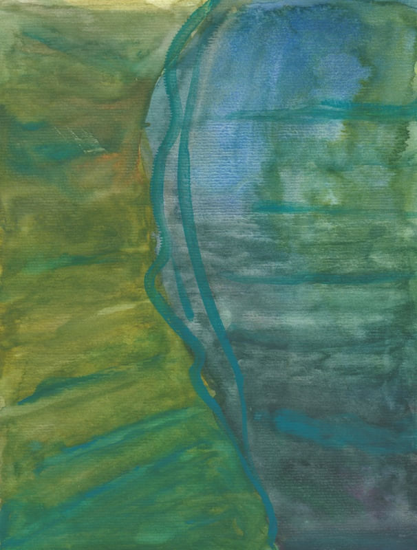 FLORESTA E MAR AQUARELADO