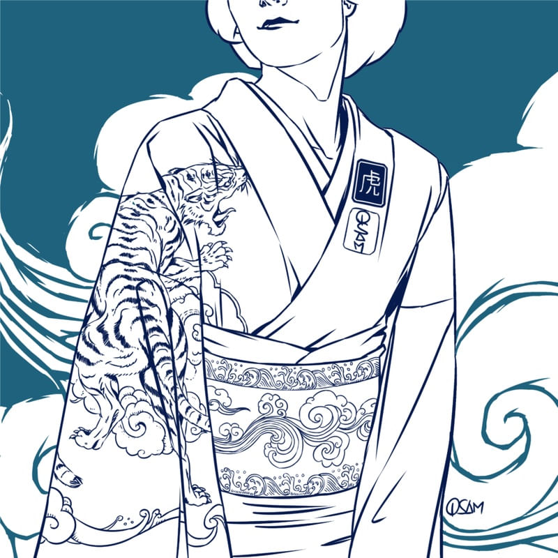 TIGER KIMONO