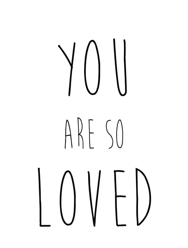 FRASE YOU ARE SO LOVED