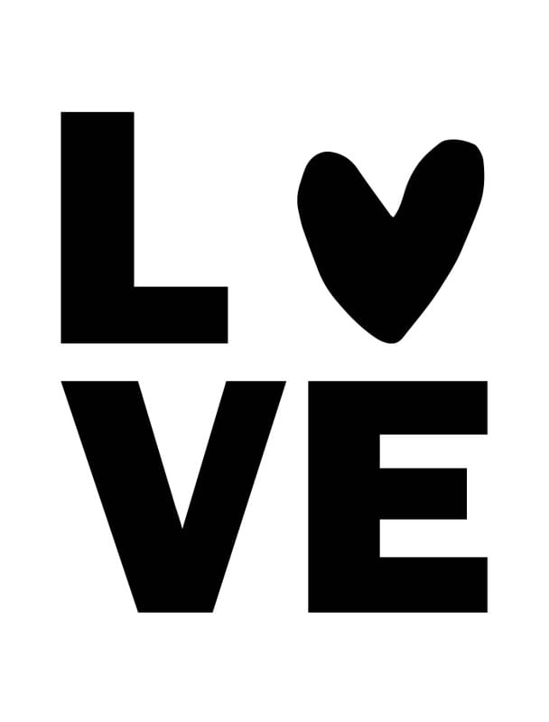 LOVE PRETO E BRANCO