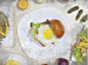 PÃO OVO EM PINTURA