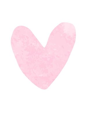 CORAÇÃO ROSA AQUARELA