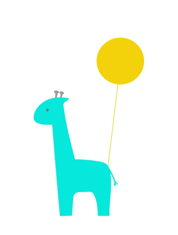 GIRAFINHA BALÃO AMARELO