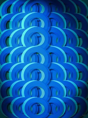 GEOMÉTRICO AZUL #2