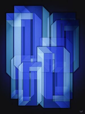 GEOMÉTRICO AZUL #3