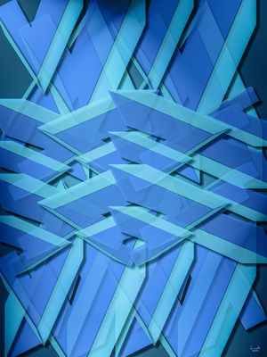 GEOMÉTRICO AZUL #1