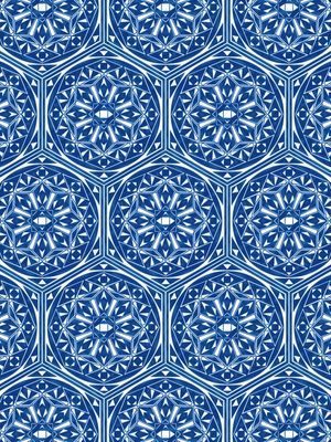 MANDALA GEOMETRIC BLUE