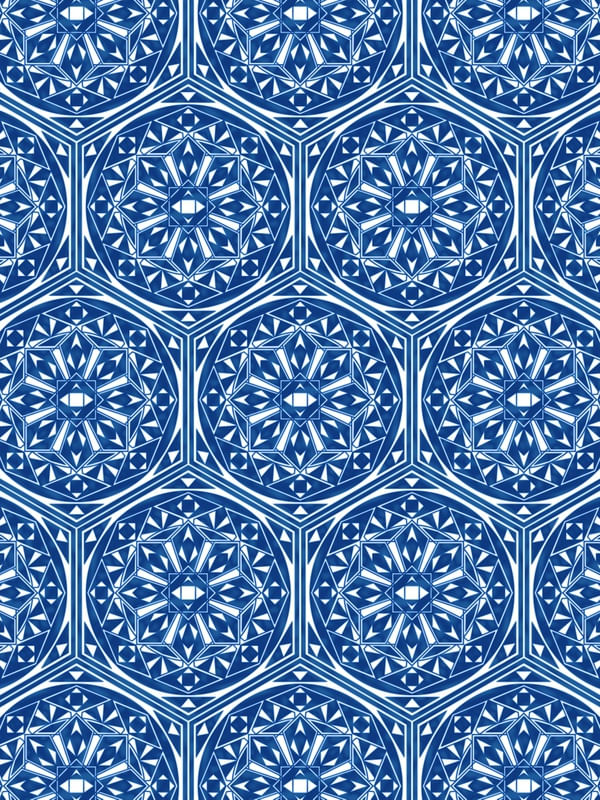 MANDALA GEOMETRIC BLUE