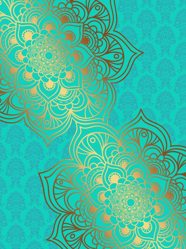 GOLD & CYAN