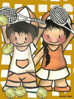 CACÁ E CIA - CASAL TENISTA 1