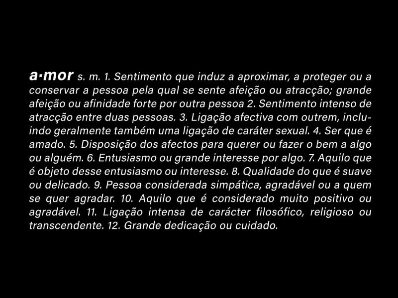 DEFINIÇÕES: AMOR