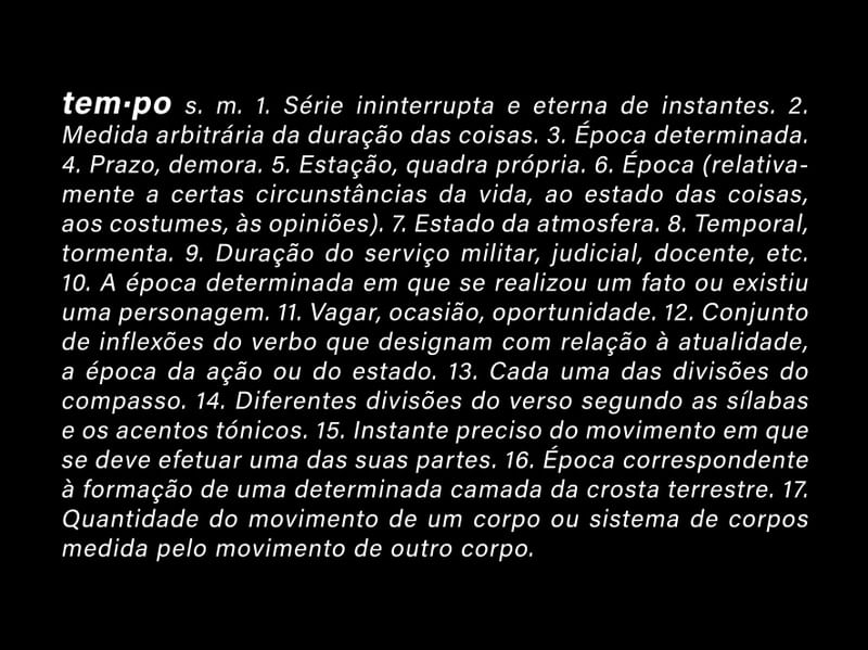DEFINIÇÕES: TEMPO
