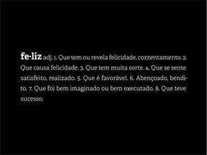 DEFINIÇÕES: FELIZ