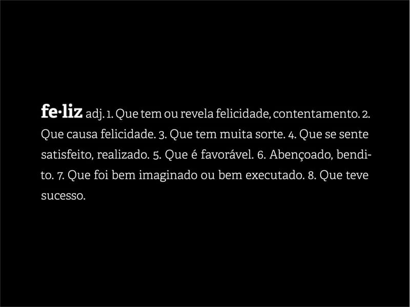 DEFINIÇÕES: FELIZ