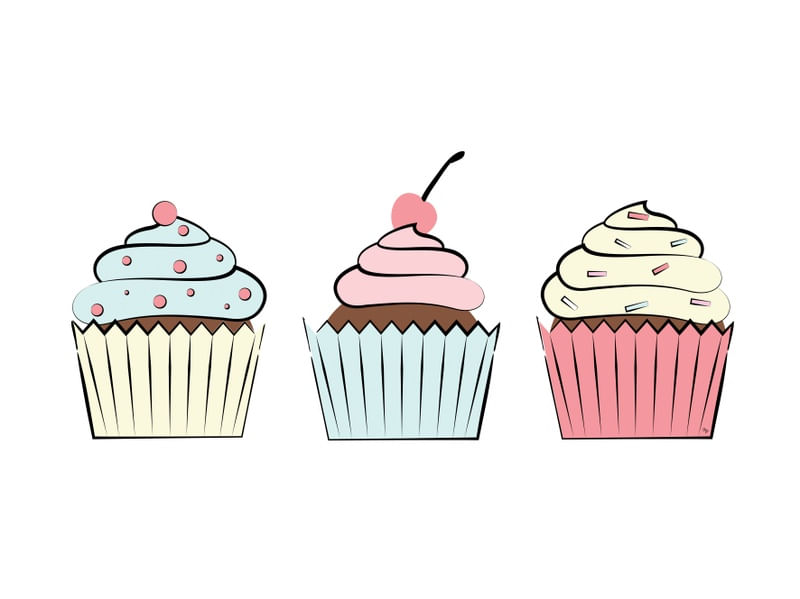 THREE CUPCAKES / TRES CUPCAKES