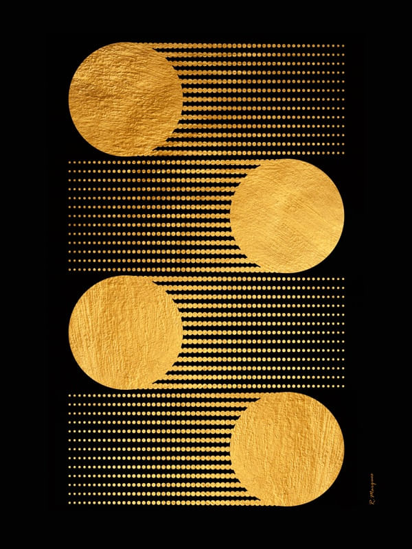ABSTRACT GOLDEN BALL