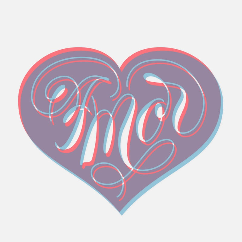 AMOR EM LETTERING