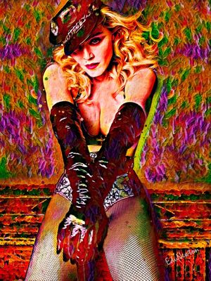 MADONNA SENSUAL LIKE A VIRGIN - PINTURA A ÓLEO