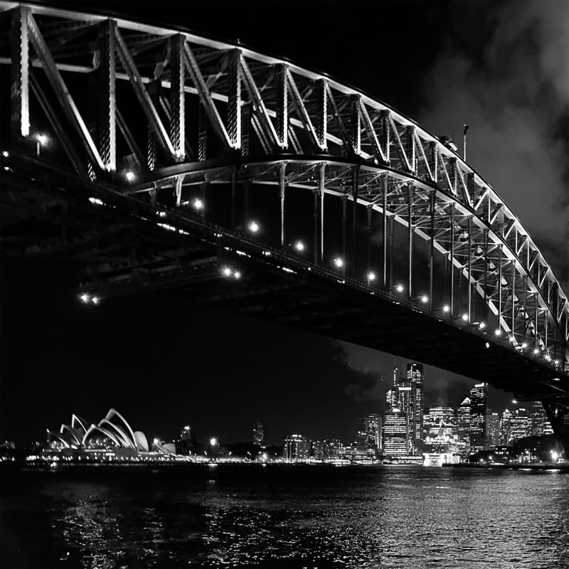 HARBOUR BRIDGE VIEW AT NIGHT