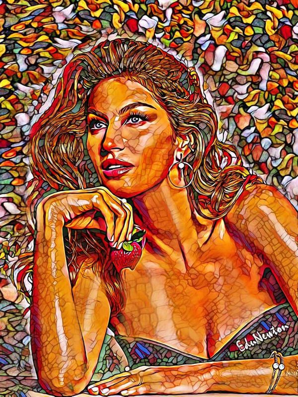 GISELE BUNDCHEN - MARBLE ART