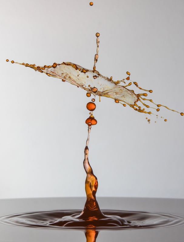 GOTA D' ÁGUA COR LARANJA