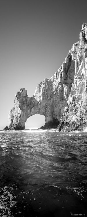 ARCO DE LOS CABOS EM PRETO E BRANCO