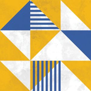 BAUHAUS GEOMETRIC YELLOW I