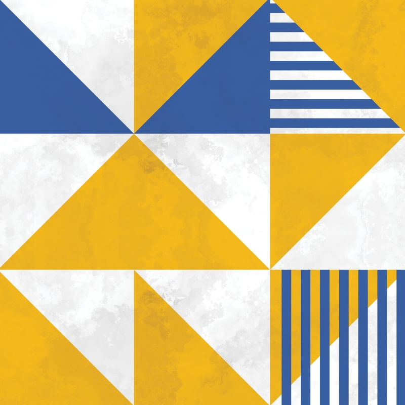 BAUHAUS GEOMETRIC YELLOW XXVII