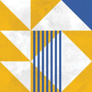 BAUHAUS GEOMETRIC YELLOW XXIII