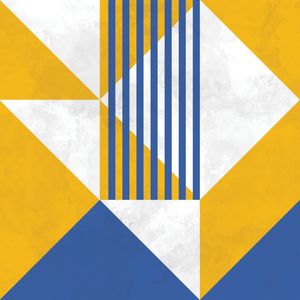 BAUHAUS GEOMETRIC YELLOW XXIV