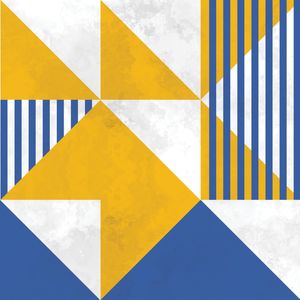 BAUHAUS GEOMETRIC YELLOW XXV