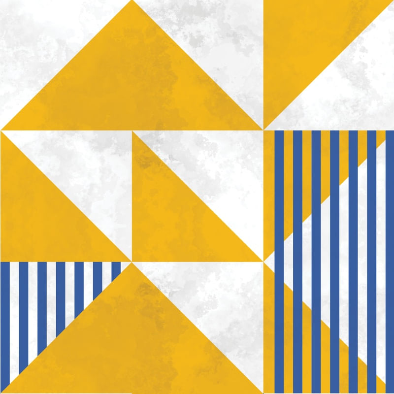 BAUHAUS GEOMETRIC YELLOW XXVI