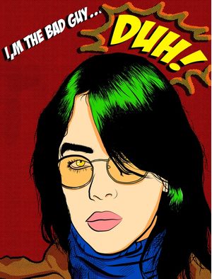 BILLIE EILISH POP ART