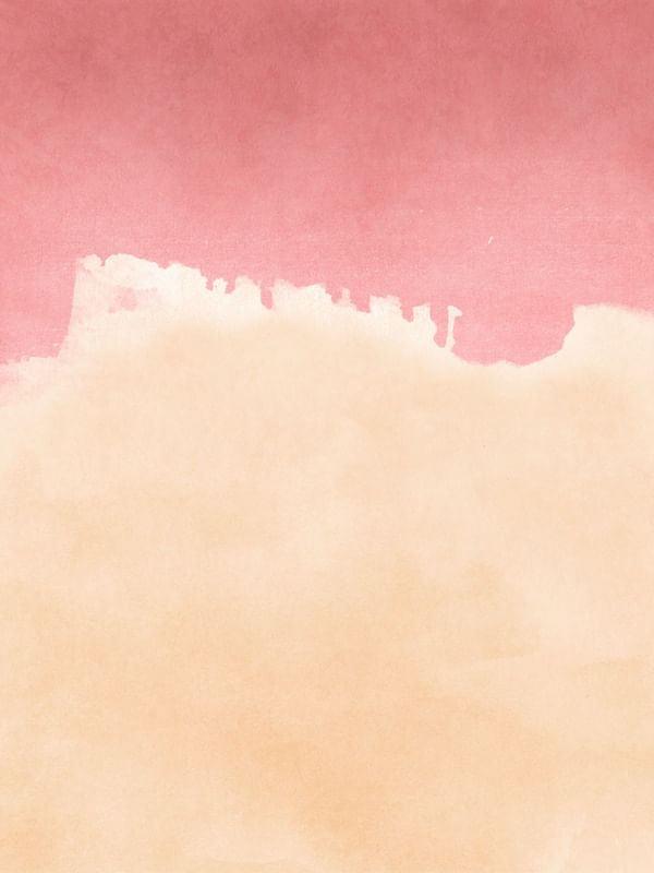 MINIMAL LANDSCAPE PINK AND YELLOW 01