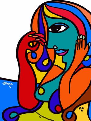 MUJER DESNUDA SENTADA DE PABLO PICASSO, POR MARCELO URIZAR