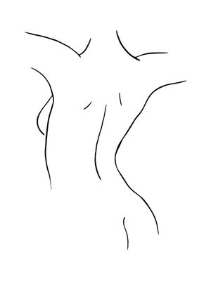 CORPO FEMININO 12 - PRETO E BRANCO
