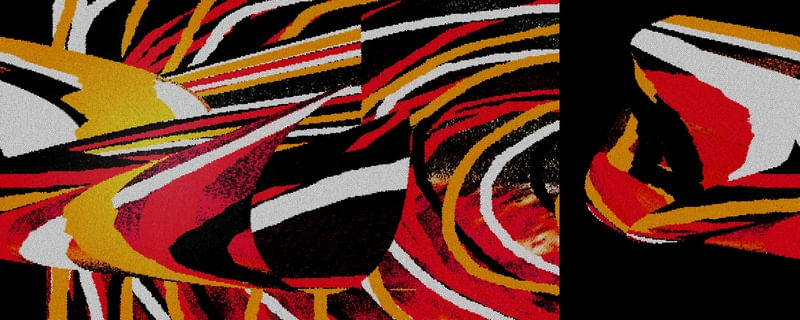 ABSTRATO ARTE EM MOVIMENTO PANORÂMICO ARTISTA GLORIA RIMES