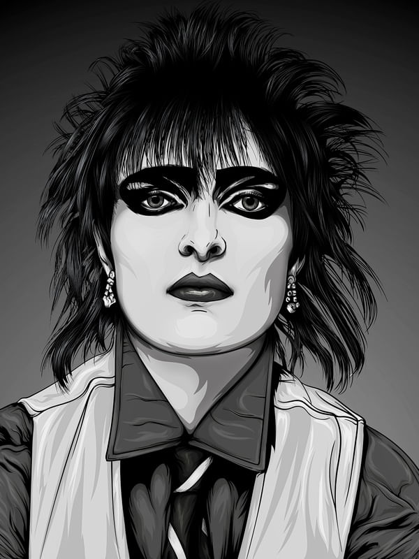 SIOUXSIE SIOUX IN BLACK & GRAY