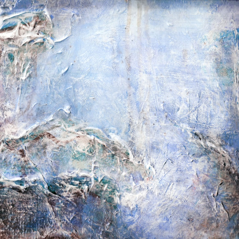 PASSAGE 3, ROXO AZUL TOLET OCEANO MAR PRAIA ABSTRATO PINTURA