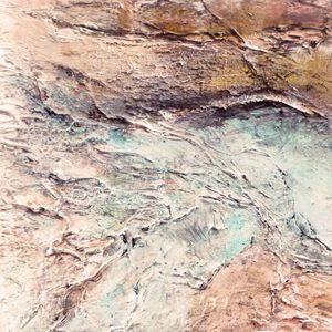 PASSAGE 6, DESERT SANDS DESERTO AREIA OCEANO MAR PRAIA ABSTRATO PINTURA