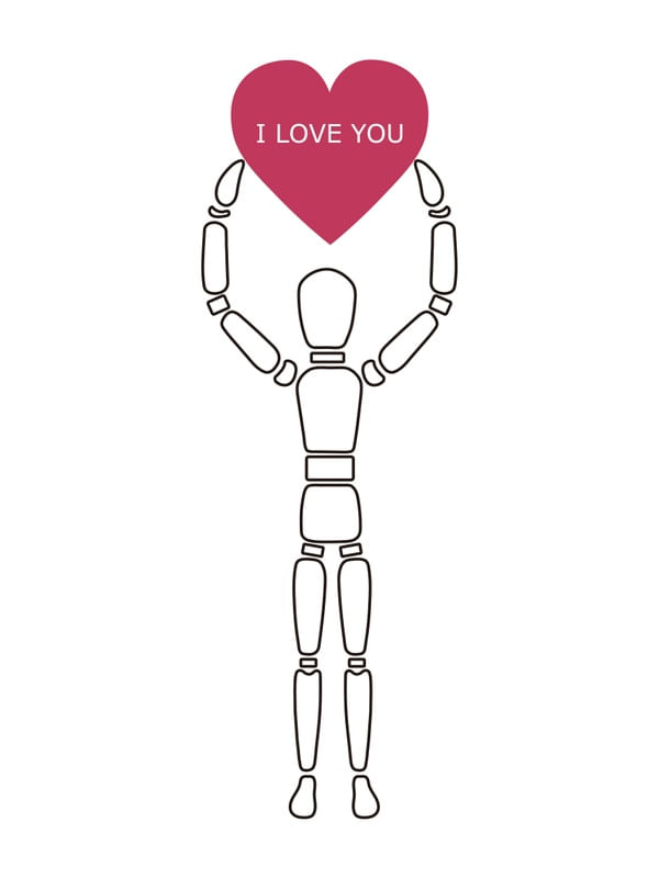 BONECO CHARLIE - I LOVE YOU
