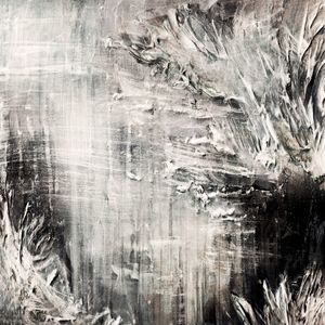MOANA 1, PRETO E BRANCO CINZA OCEANO MAR ABSTRATO QUADRADO