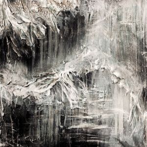 MOANA 3, PRETO E BRANCO CINZA OCEANO MAR ABSTRATO QUADRADO