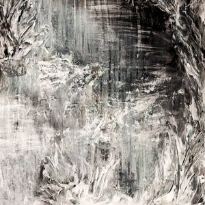 MOANA 5, PRETO E BRANCO CINZA OCEANO MAR ABSTRATO QUADRADO