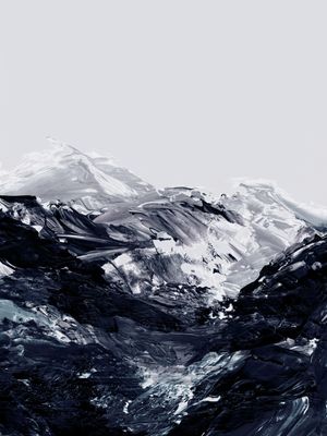 CLIMB EVERY MOUNTAIN 2, INDIGO TOLET MONTANHAS NATUREZA ABSTRATO PINTURA