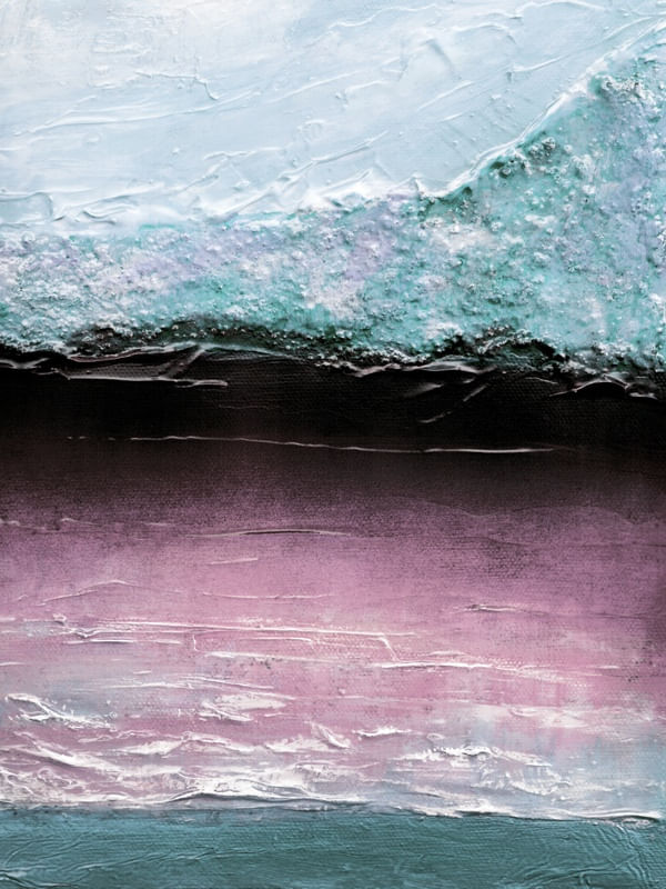 OCEAN CALLING 2, MUTED AZUL TOLET OCEANO TROPICAL MAR ONDAS PAISAGEM