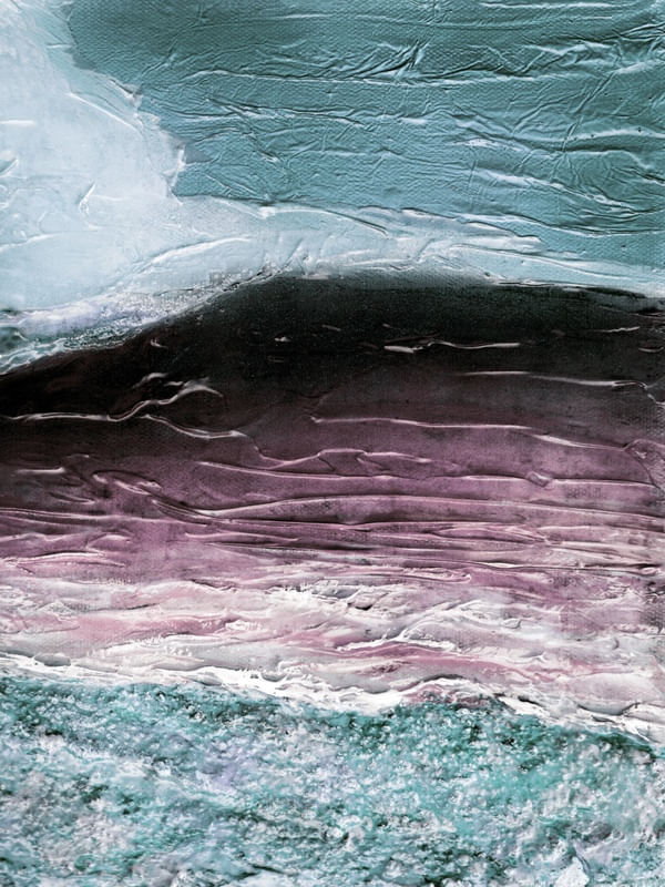 OCEAN CALLING 3, MUTED AZUL TOLET OCEANO TROPICAL MAR ONDAS PAISAGEM