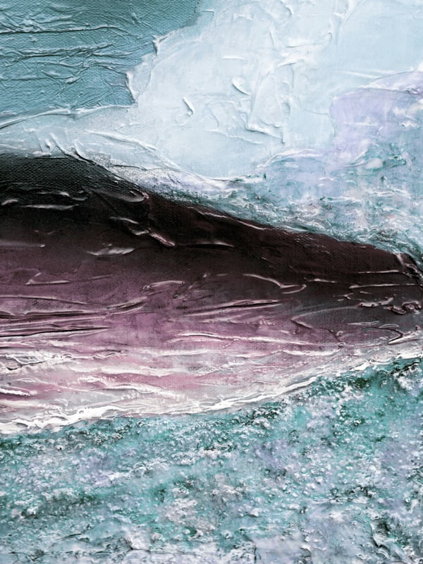 OCEAN CALLING4, MUTED AZUL TOLET OCEANO TROPICAL MAR ONDAS PAISAGEM