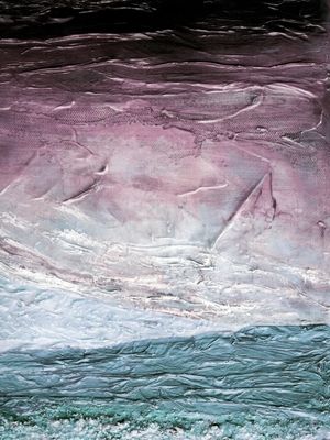 OCEAN CALLING 5, MUTED AZUL TOLET OCEANO TROPICAL MAR ONDAS PAISAGEM