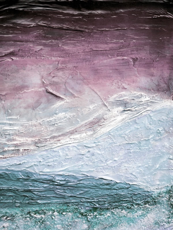 OCEAN CALLING 6, MUTED AZUL TOLET OCEANO TROPICAL MAR ONDAS PAISAGEM